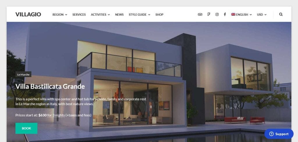 Vacation Rental WordPress Theme