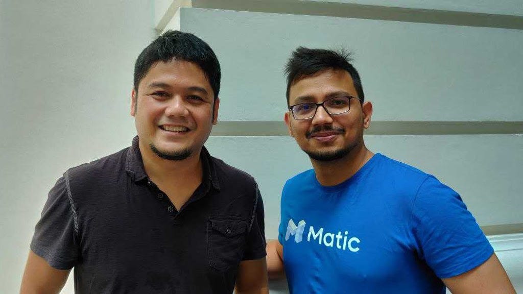 Altitude Games CEO Gabby Dizon with Matic Network COO Sandeep Nailwal
