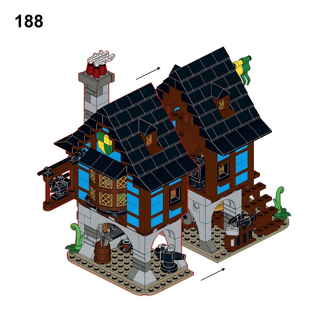 MOCBRICKLAND MOC-113518 Medieval Alley’s Blacksmith