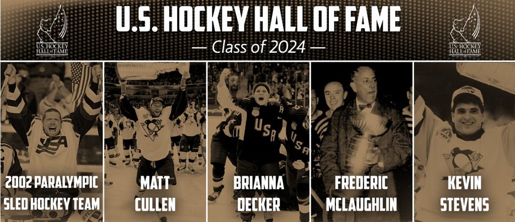 US HOCKEY ANNOUNCES HOF CLASS OF 2024