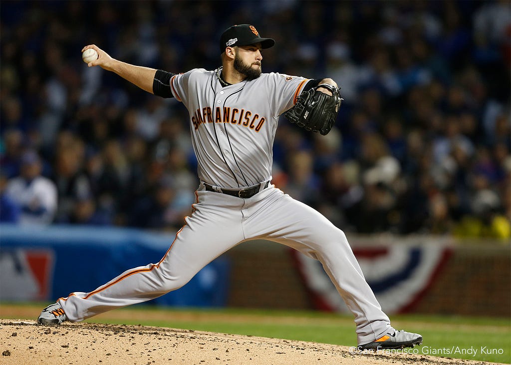 George Kontos pitched the third and fourth innings.