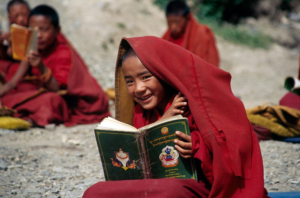 Young Monk In Tibet