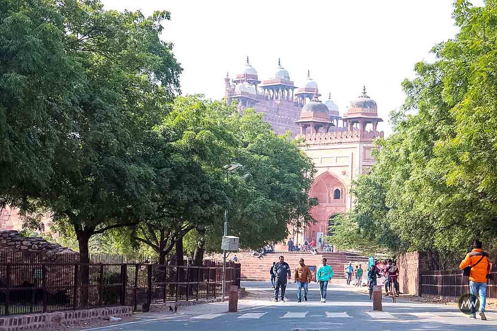 Way to fort from Badhsahi Gate at Fatehpur Sikri