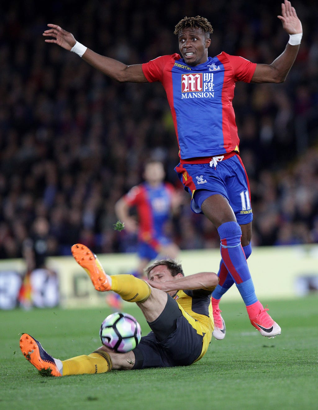 CP v Arsenal 10/4/17 Wilfried Zaha Photo: ©Neil Everitt 07970 789228