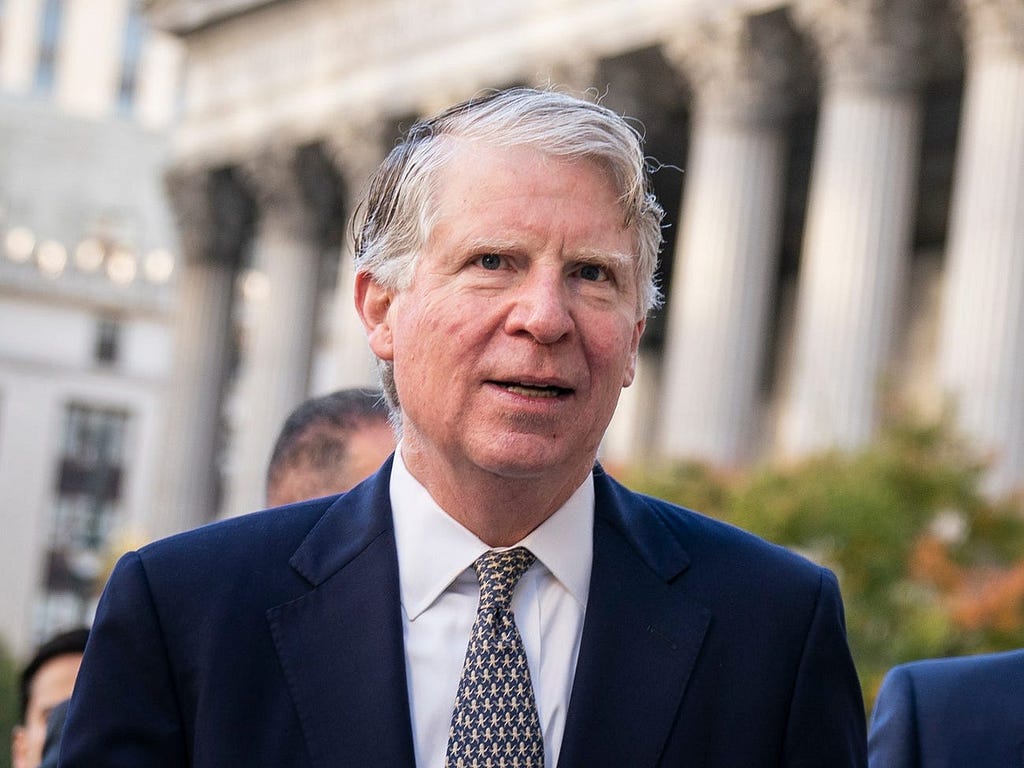 Manhattan District Attorney Cy Vance arrives at federal court for a hearing related to President Donald Trump’s financial records on October 23, 2019 in New York City.