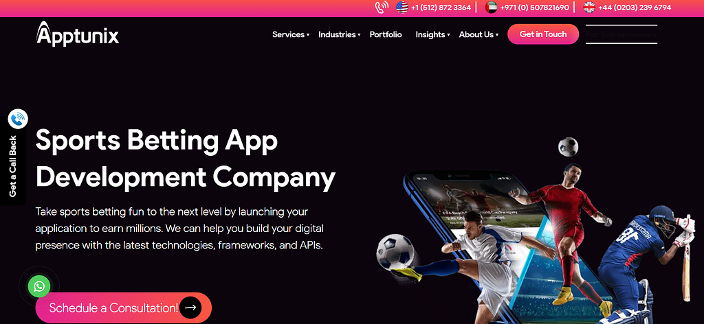 Apptunix Sports betting app development services