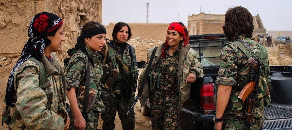 Female Syrian Fighters of the YPJ