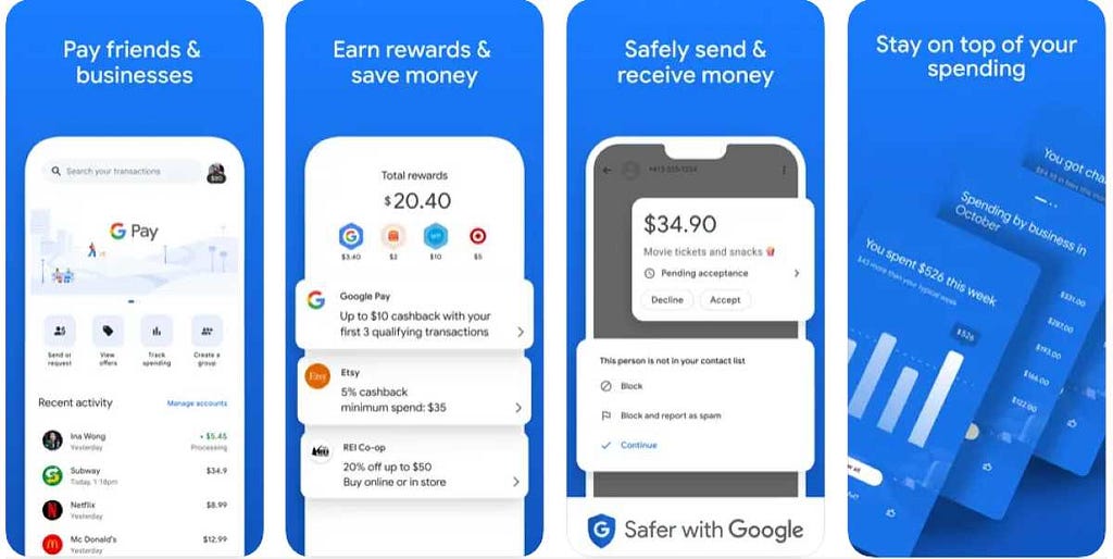 image-representing-google-pay-App-on-Apple-Store-an-alternative-to-cash-app