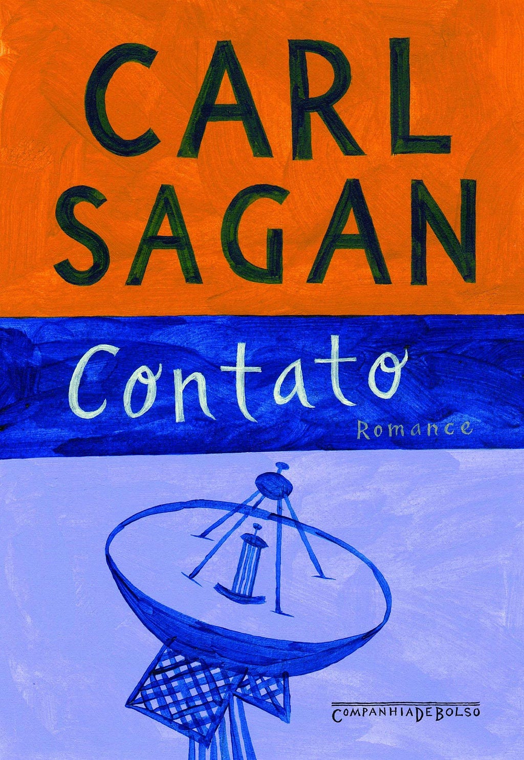 Capa do livro Contato, de Carl Sagan