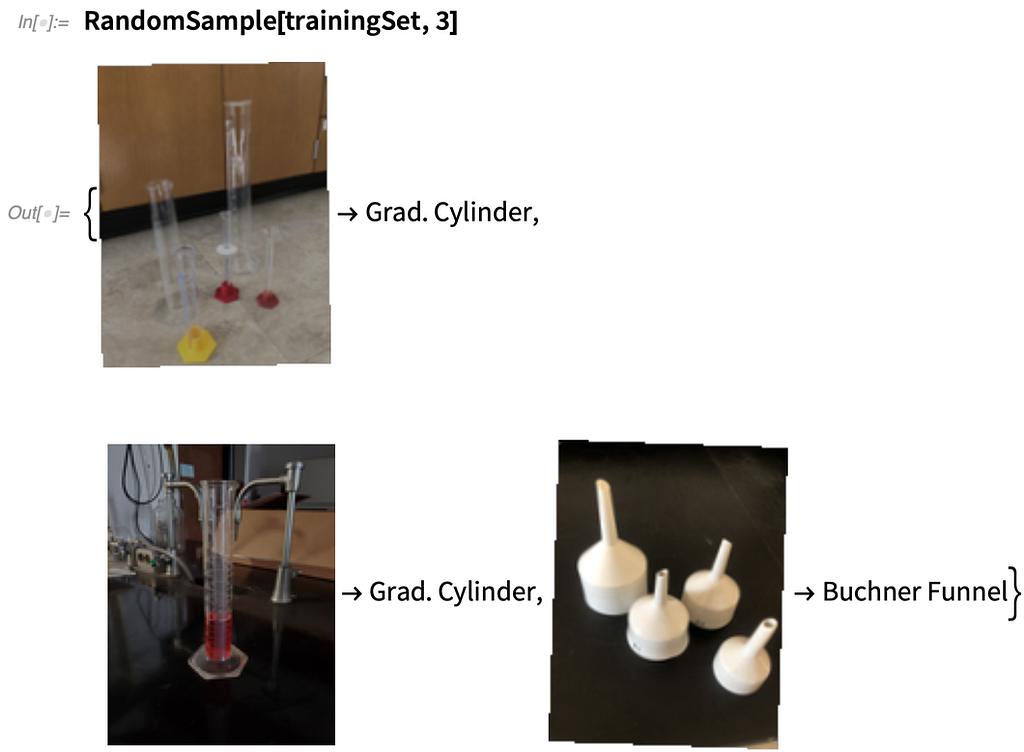 Images of beakers in code