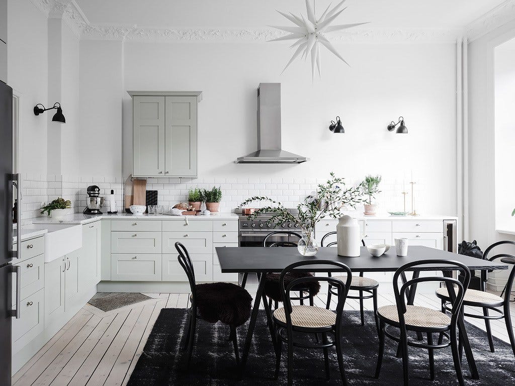 Stylish and spacious living area - via Coco Lapine Design blog