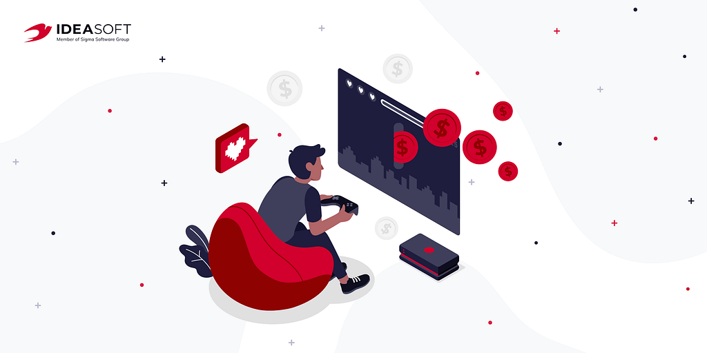 Cover for article for IdeaSoft Blog about Blockchain Technology in Gaming Industry
