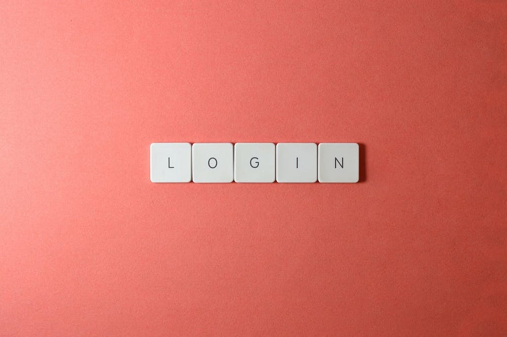 A picture of scrabble tiles that spells login. Photo by Miguel Á. Padriñán from Pexels: https://www.pexels.com/photo/close-up-shot-of-keyboard-buttons-2882566/
