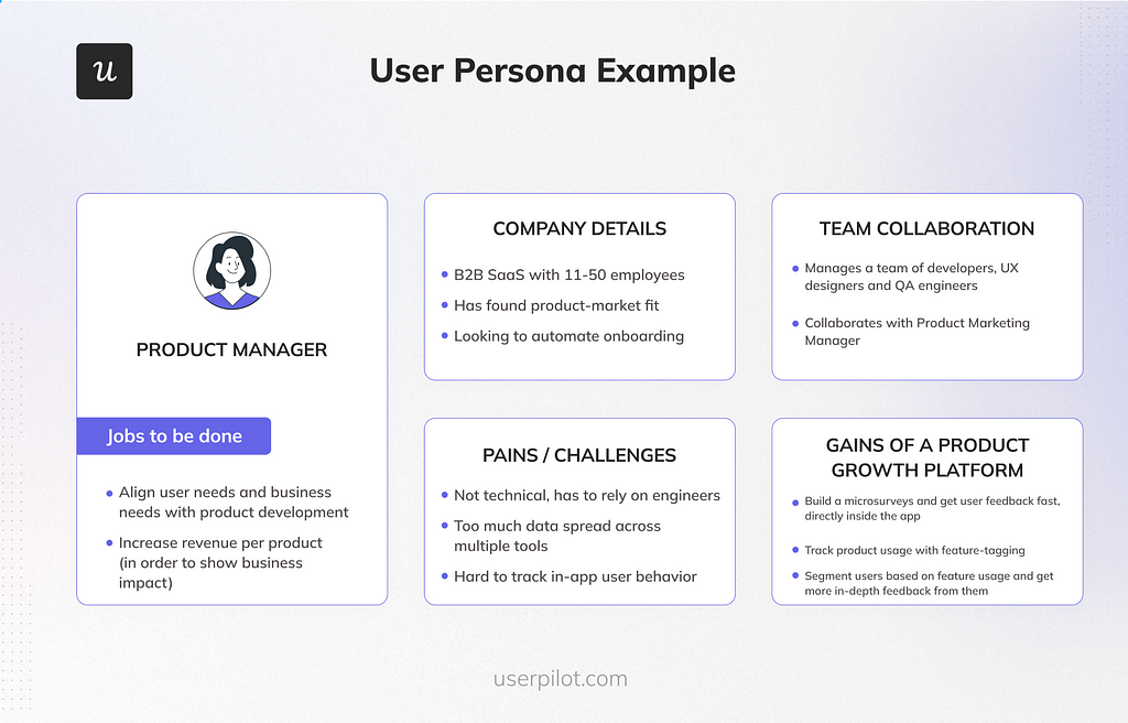 User persona sample