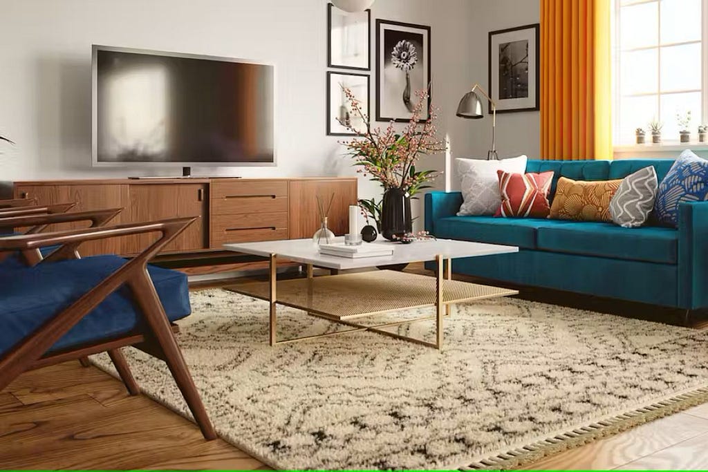 Williams Media Console in Burnt Orange (Joybird)