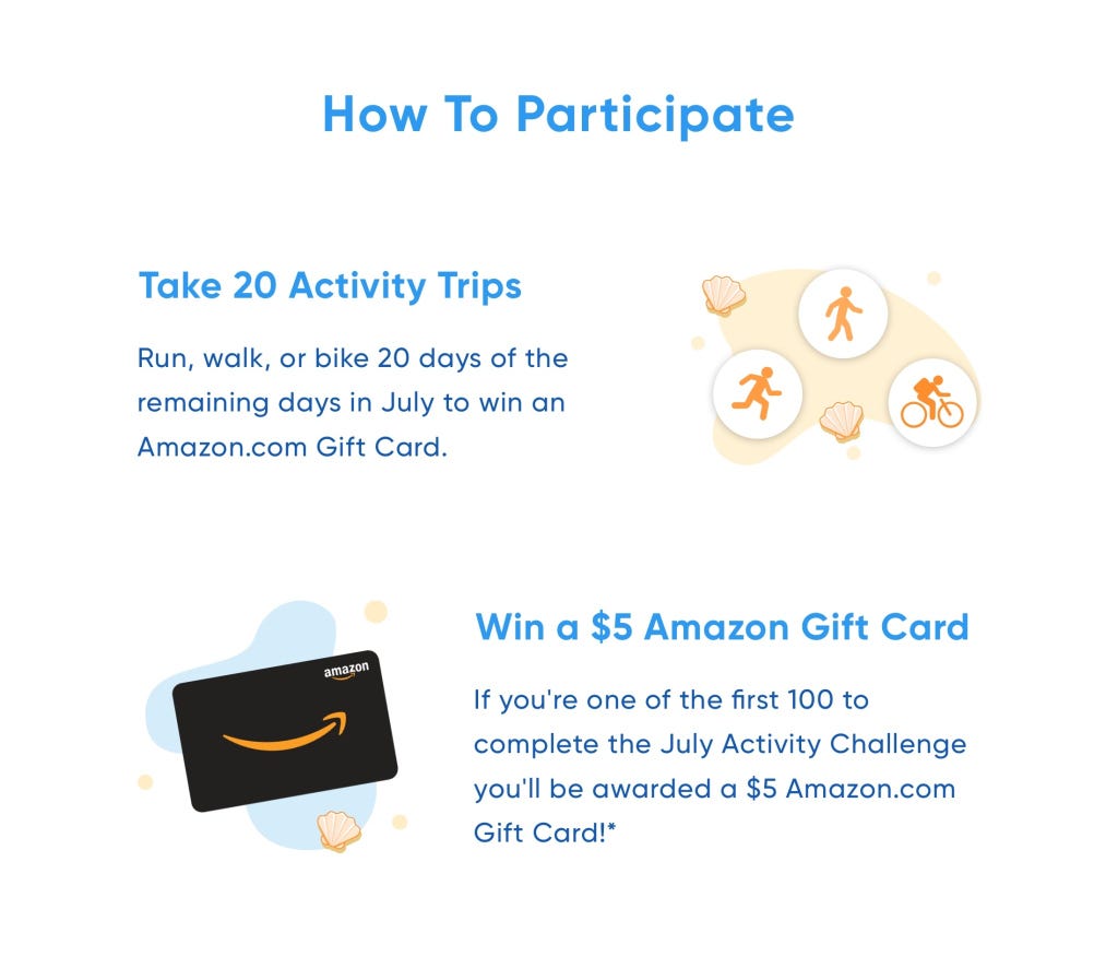 Details and information on how to participate in the activity challenge