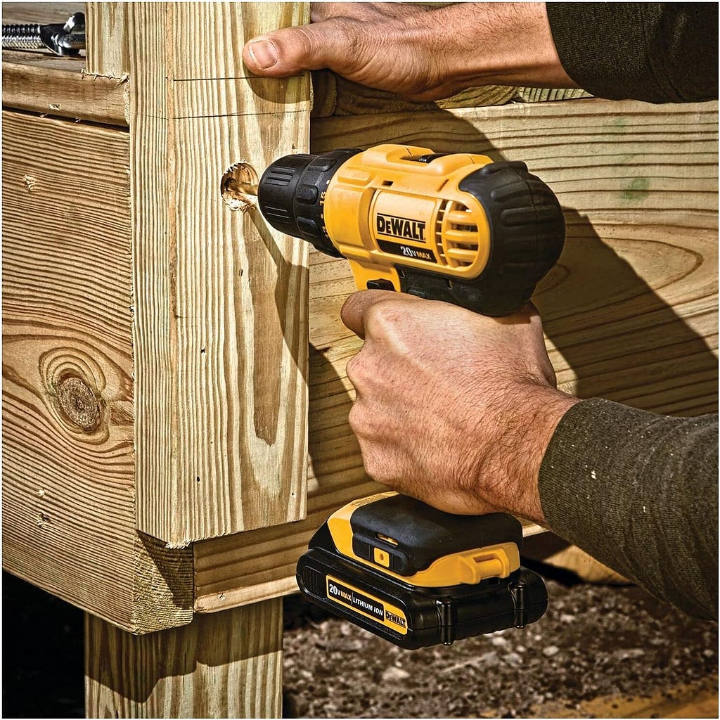 DEWALT 20V MAX Cordless Drill and Impact Driver, Power Tool Combo Kit with 2 Batteries and Charger (DCK240C2)