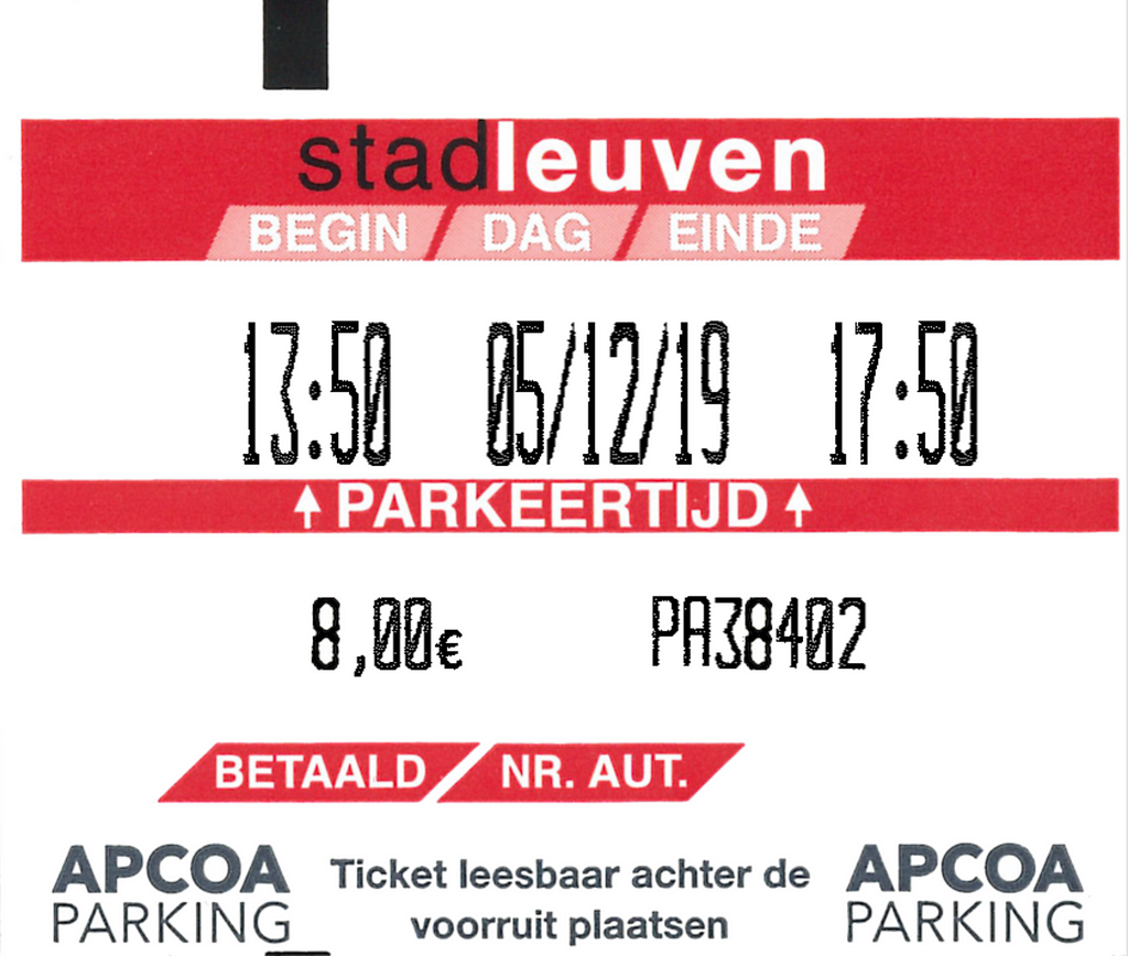 A fake parking ticket