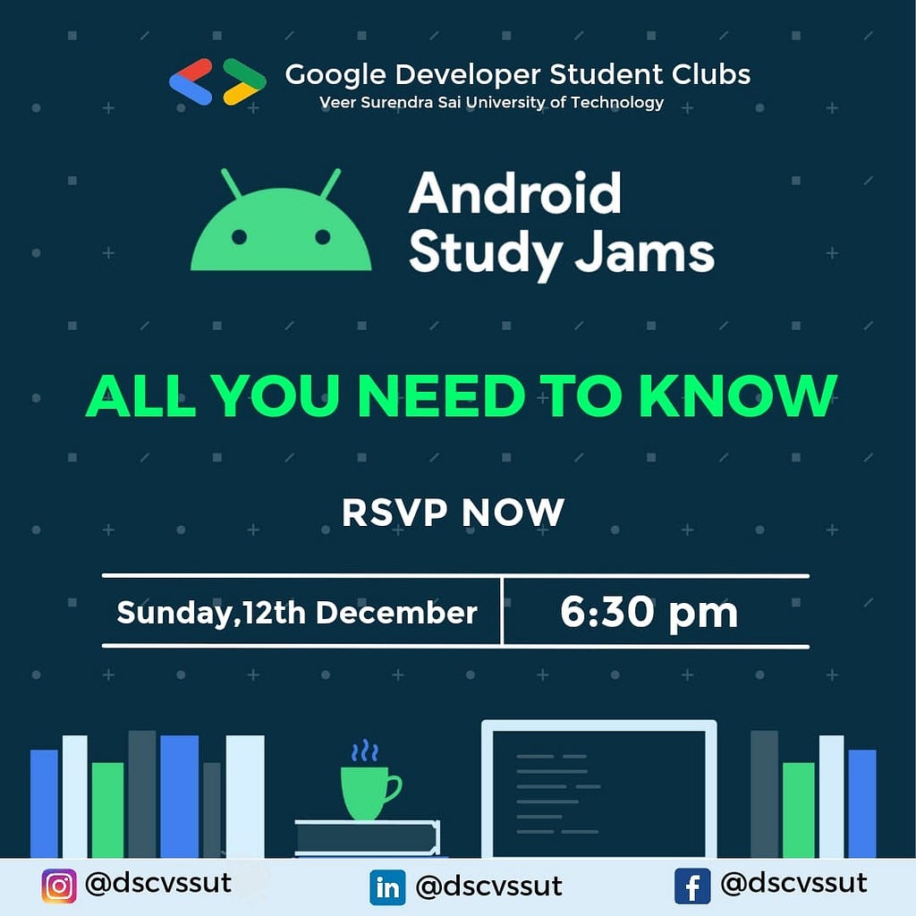 Google Developer Students club’s event named Android Study Jam