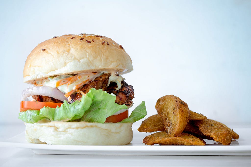 BBQ Chicken Burger (Non Veg)