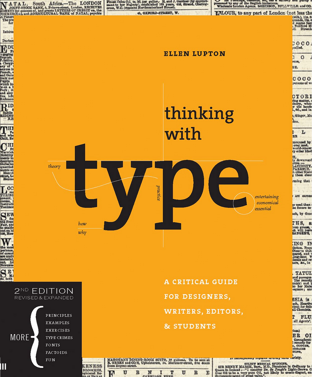 Book cover of Thinking with Type