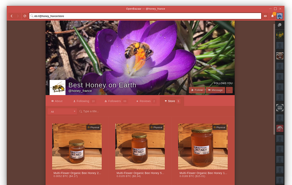 Honey France Best Honey on Earth on OpenBazaar