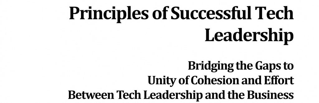 Leadership AdvantEdge - Principles of Successful Tech Leadership...