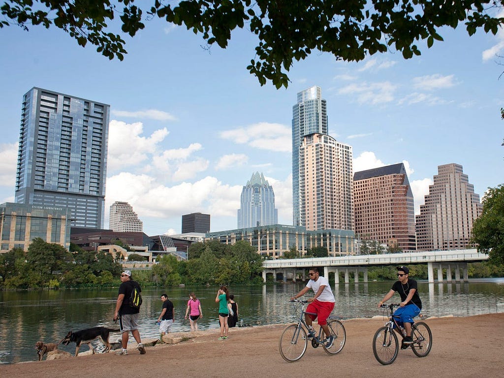 Leander is just outside of Austin, Texas, pictured.