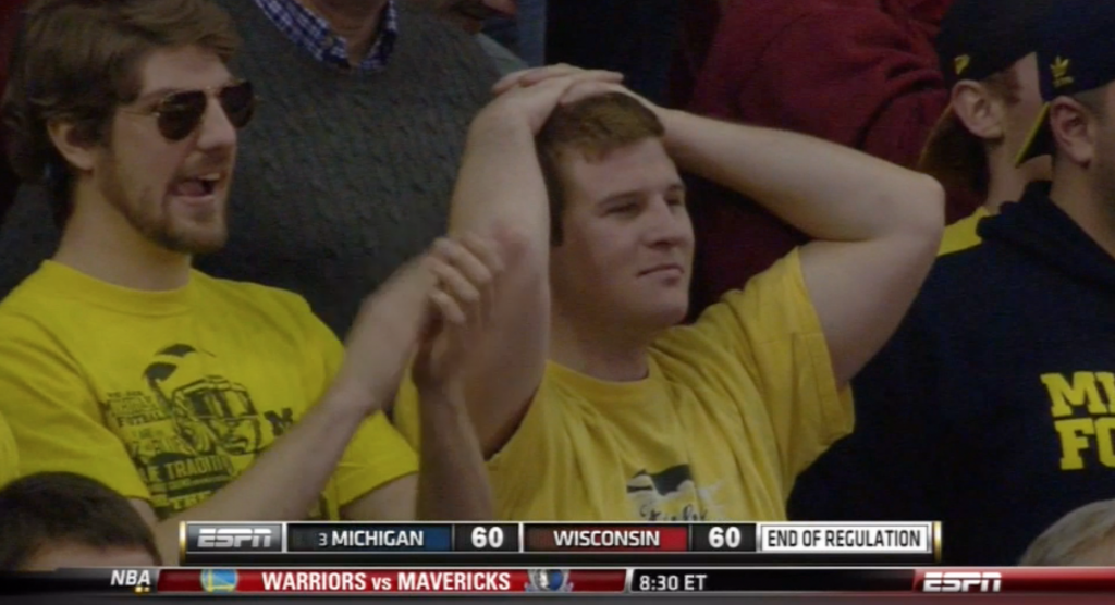 Michigan Fans After Lose To Winconsin