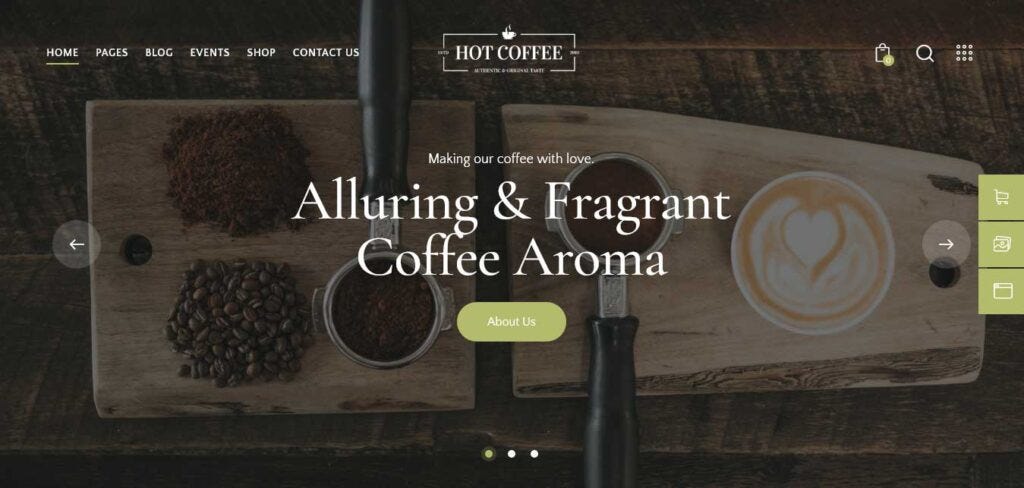 Coffee Shop WordPress Theme