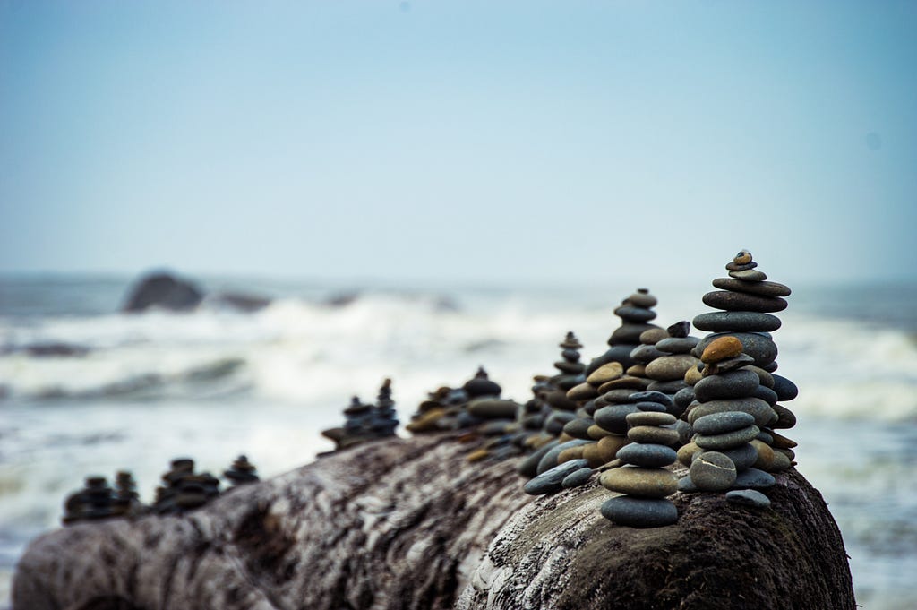 photo of rocks in equilibrium as a metaphor for patience