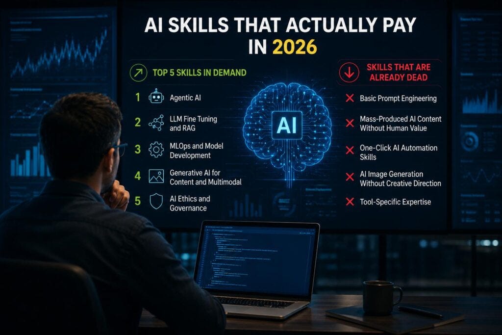 AI Skills That Actually Pay And the Ones That Are Already Dead