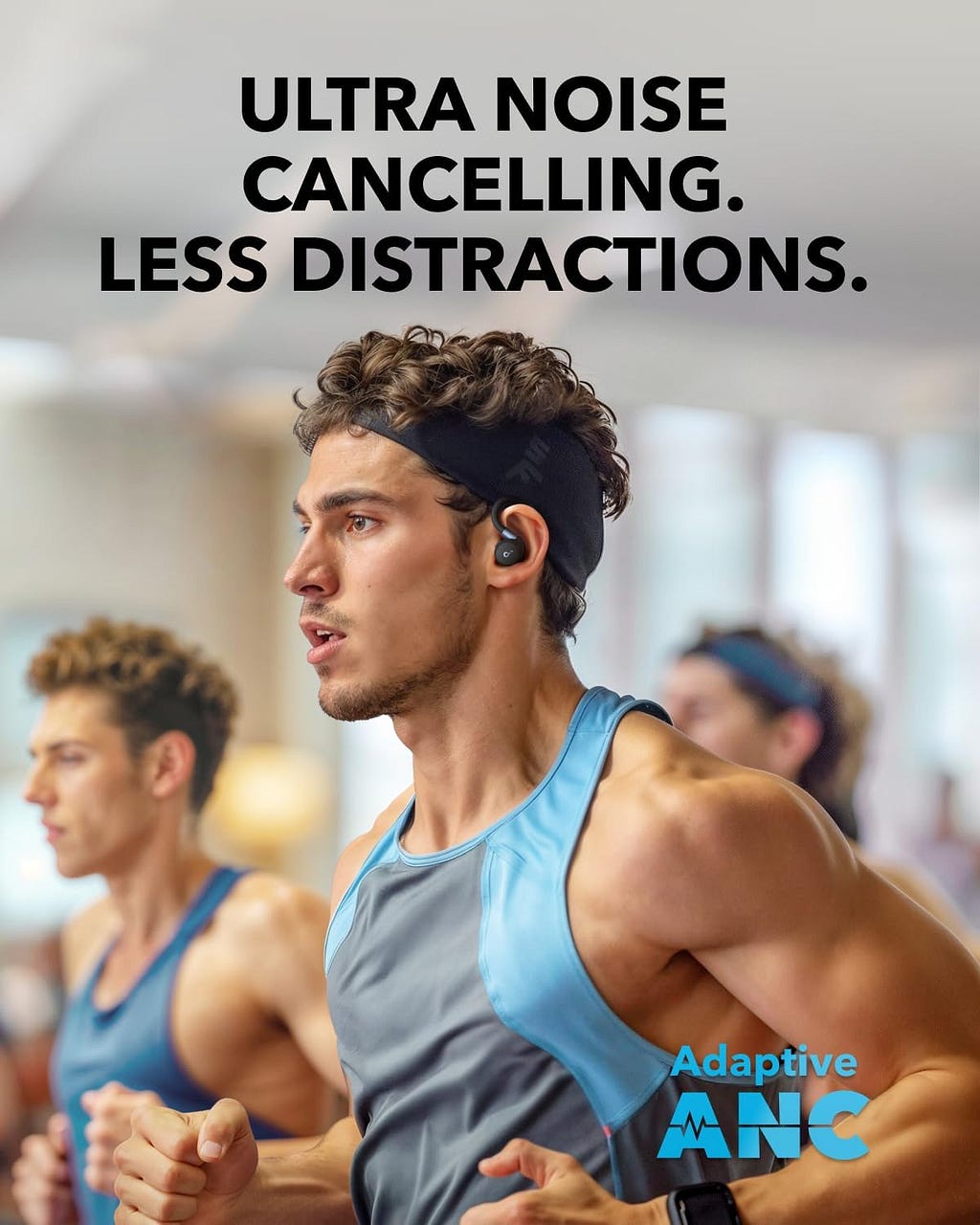 Soundcore Sport X20 by Anker, True-Wireless Workout Earbuds, Rotatable and Extendable Ear Hooks, Noise Cancelling, Deep Bass, IP68 Waterproof, Sweatproof, Dustproof, 48H Play, Sport Earbuds for Gym