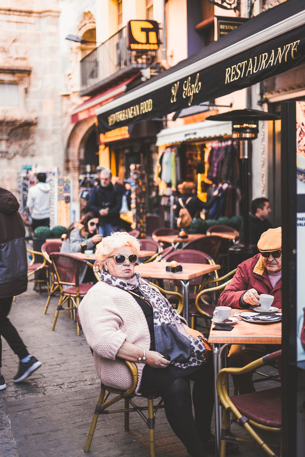 Spanish people love relaxing at a bar or restaurant for hours