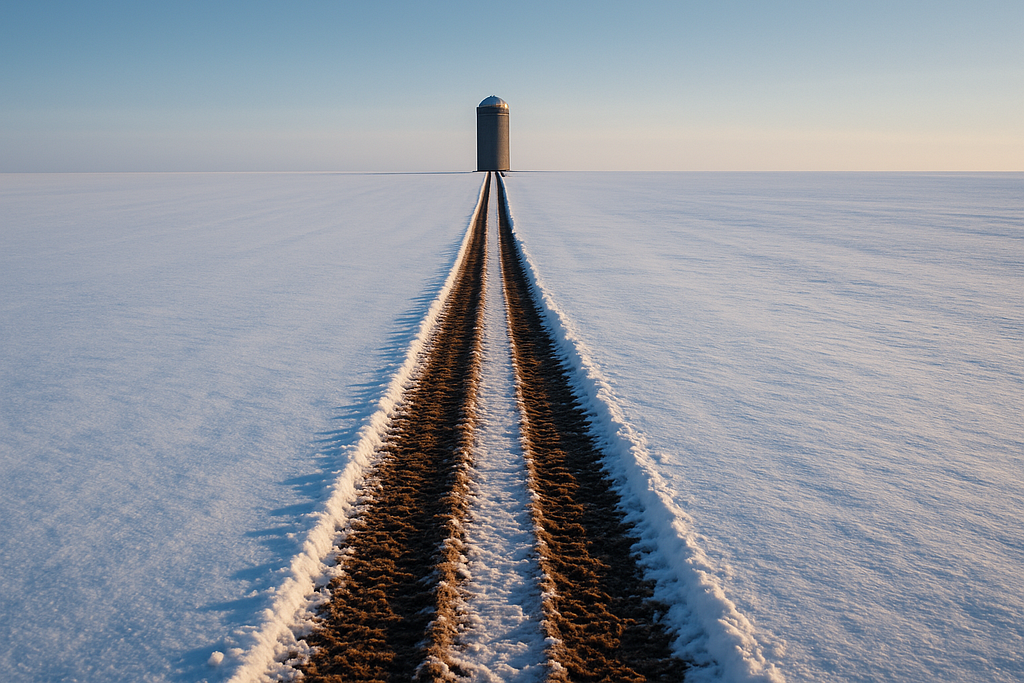 Straight Lines in Snow