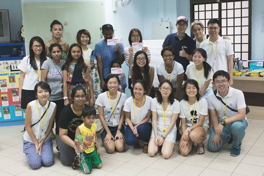 A group photos, happy faces post adventure trail