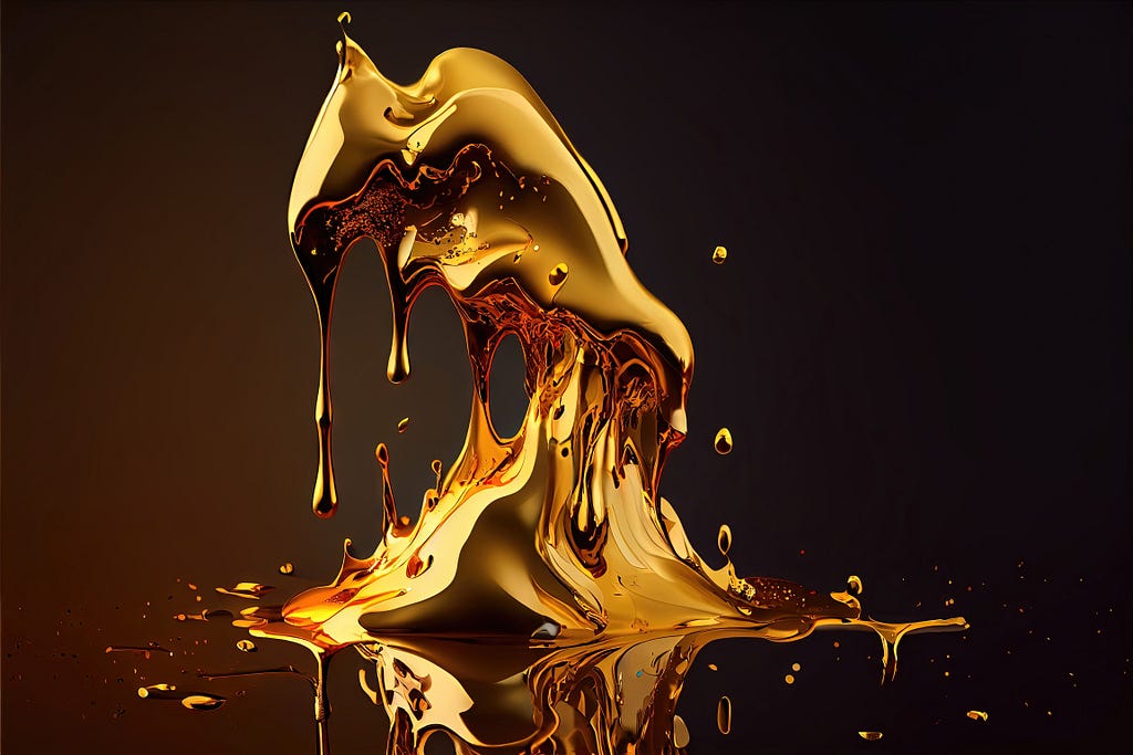 Melting gold