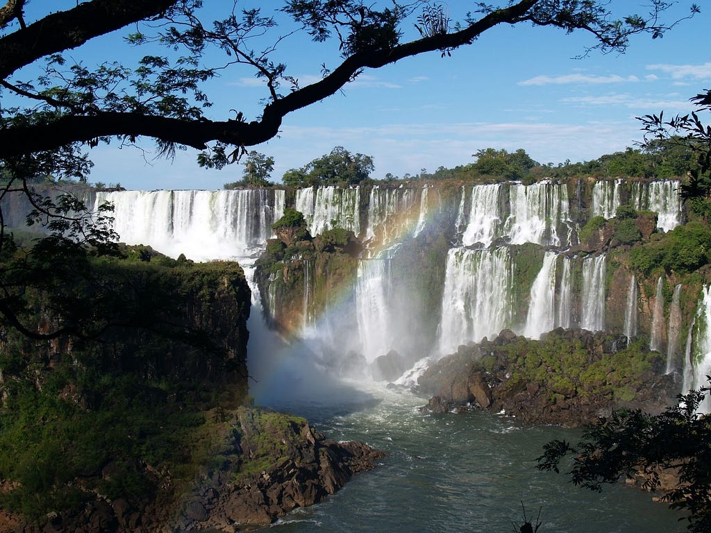 Iguazu Falls is the largest broken waterfall on earth