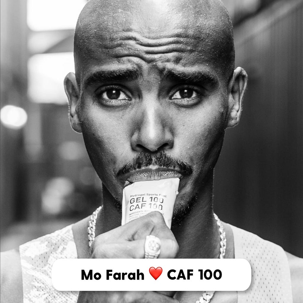 Mo Farah loves Maurten Caffeinated Gels