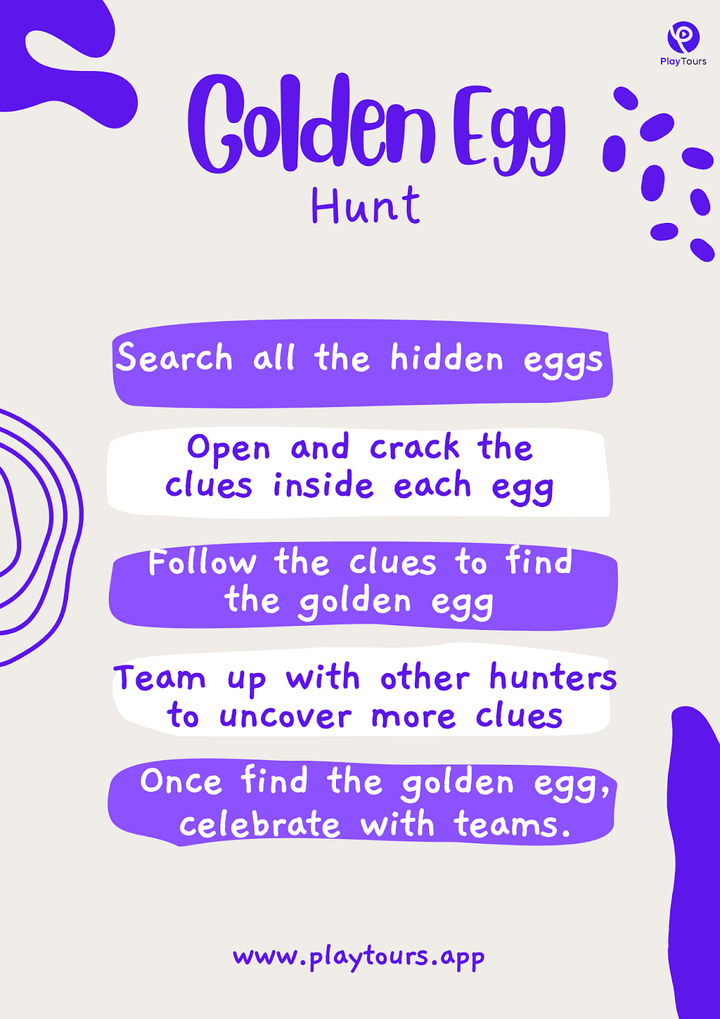 printable easter egg hunt card