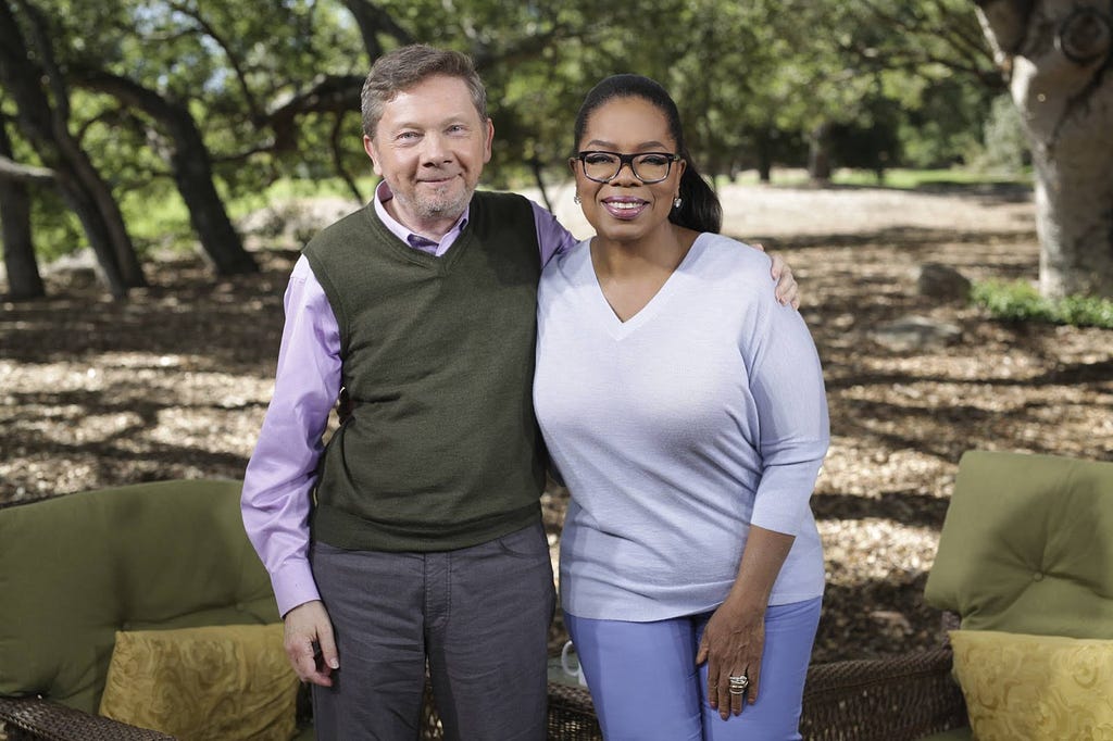 Oprah Winfrey and Eckhart Tolle