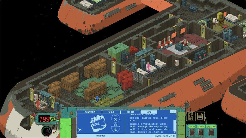 Isometric RPG space wreck