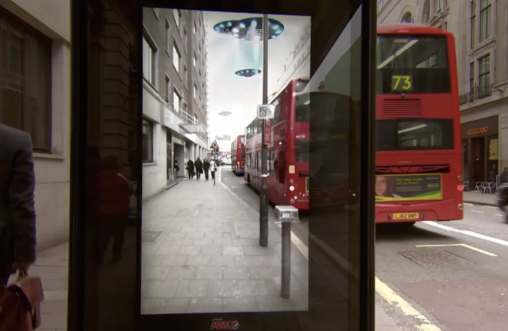 Pepsi’s AR Bus Stop Ads in London