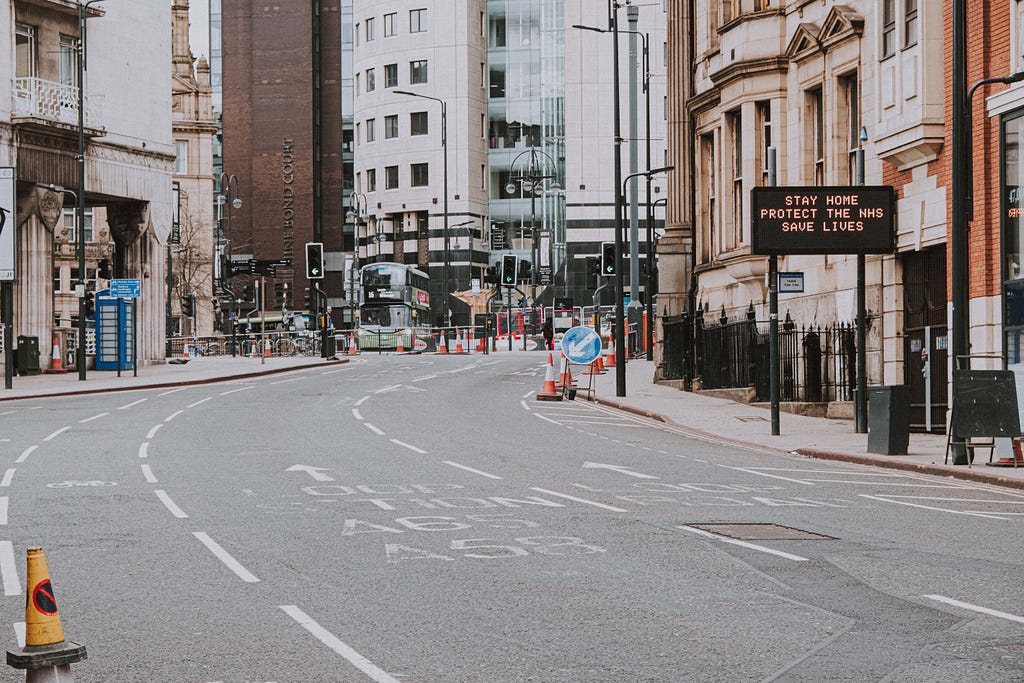 City streets are empty as lock-down measures limit the mobility and create new challenges for people with disabilities.