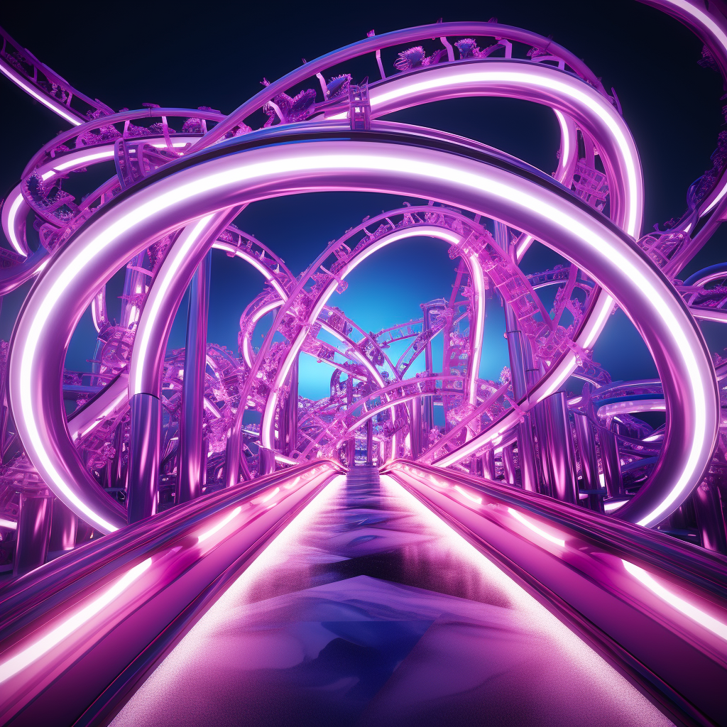 Sci-fi purple loops (image generated by Midjourney)