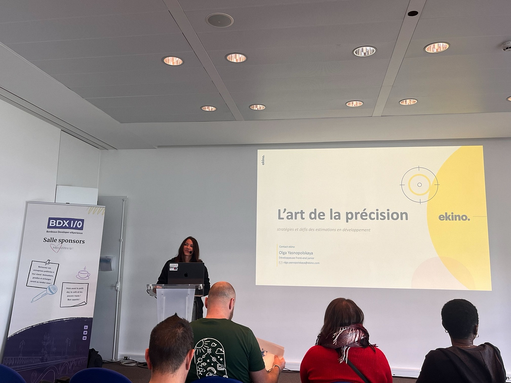 Image de la conférence d’Olga, notre dev front
