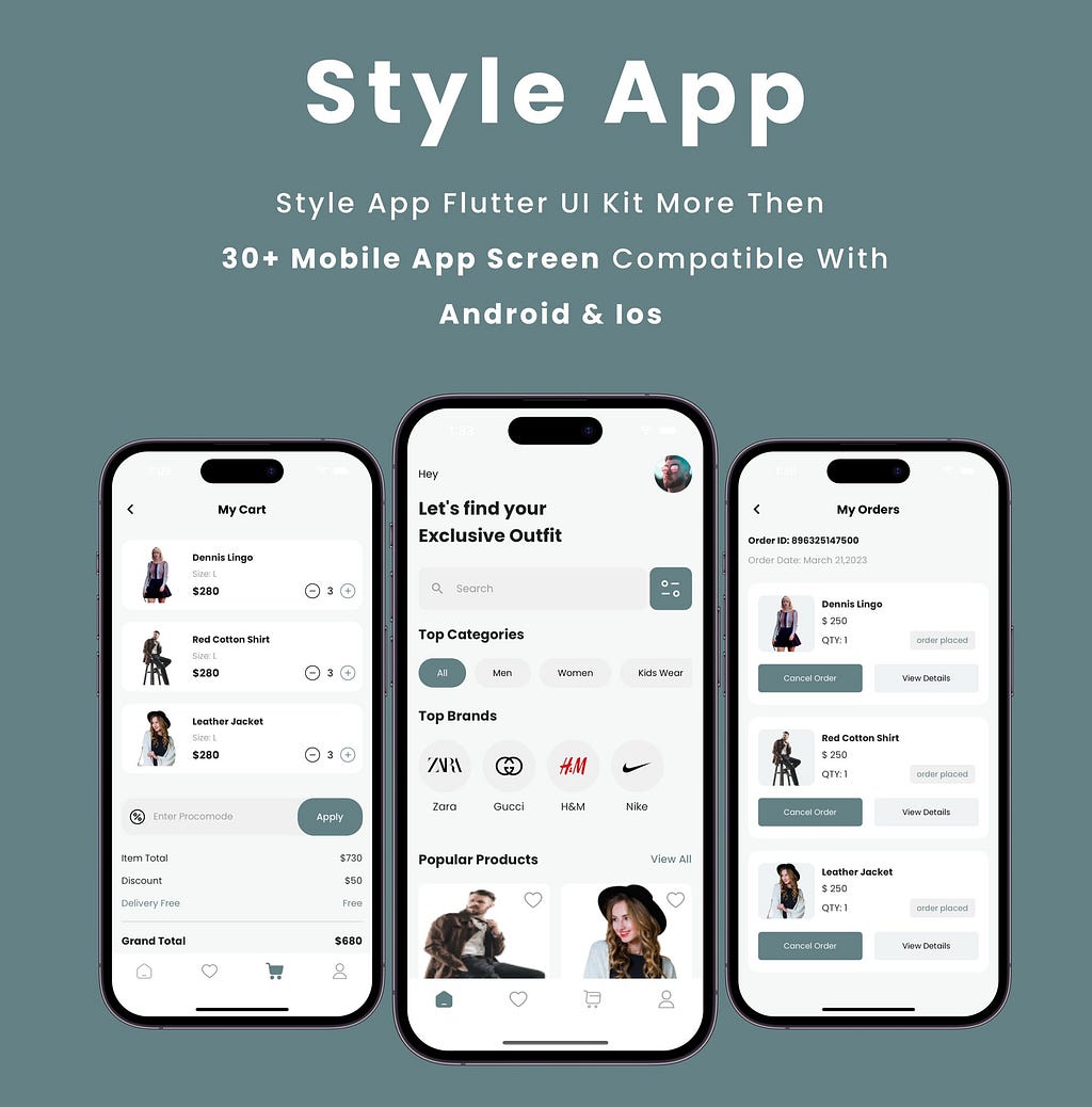 Style App — Flutter Mobile App Template