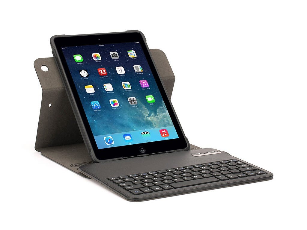 Griffin TurnFolio Keyboard/Cover Case (Folio) for iPad Air - Black