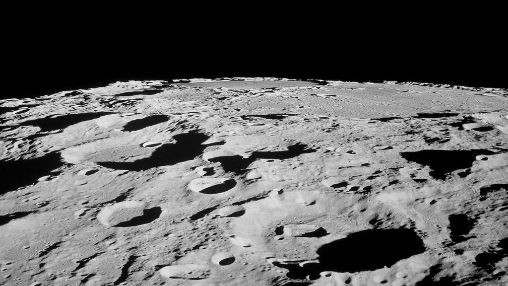 NASA, the moon’s surface