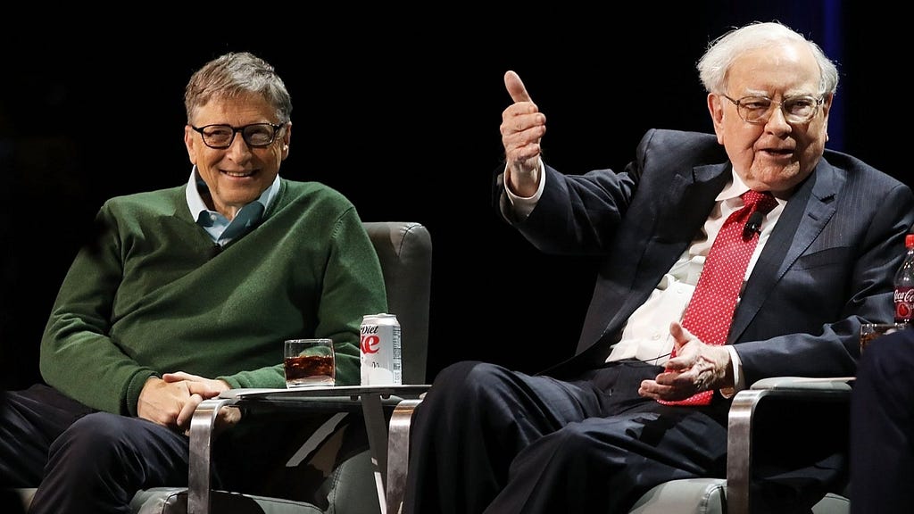 Bill Gates and Warren Buffett. Source: Getty Images